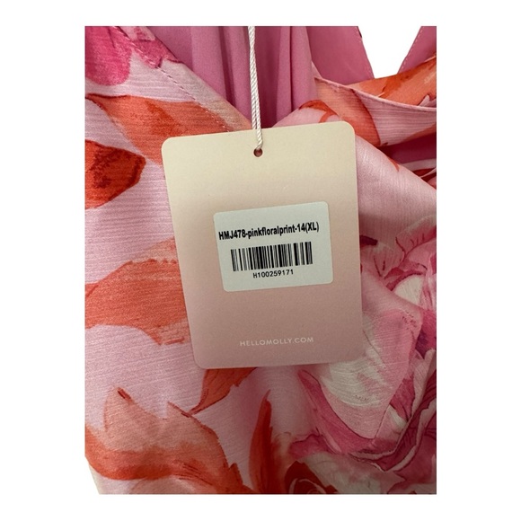 HELLO MOLLY | NWT Fleur Fantasia Maxi Dress in Pink, Size XL - Picture 9 of 13